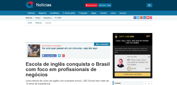 reportagem do portal administradores