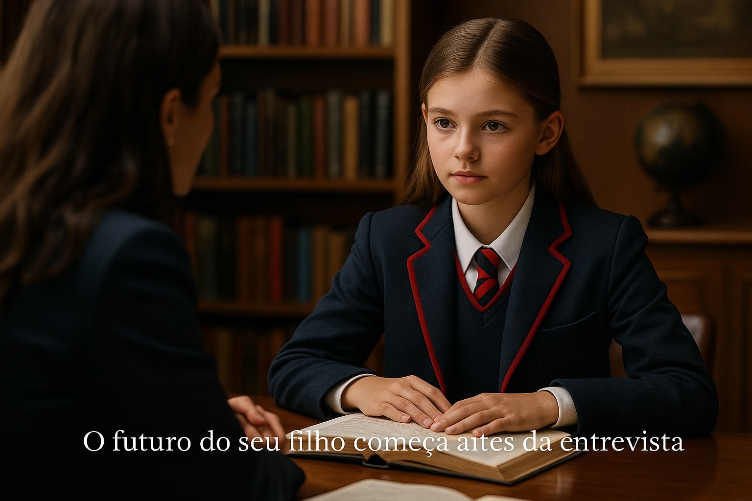 “Aluno brasileiro estudando com tutoria bilíngue personalizada para o processo de admissão na Saint Paul’s School em São Paulo